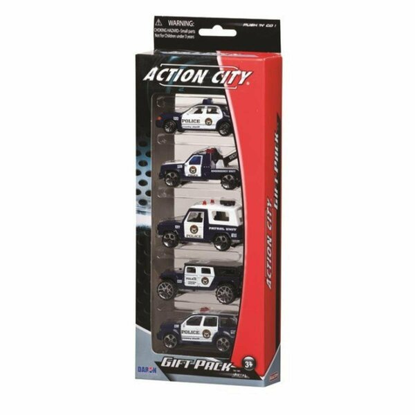 Daron Worldwide Trading Police Dept. 5 Piece Vehicle Gift Pack DA84890